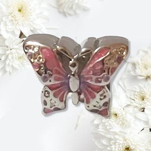 Pink Butterfly Charm